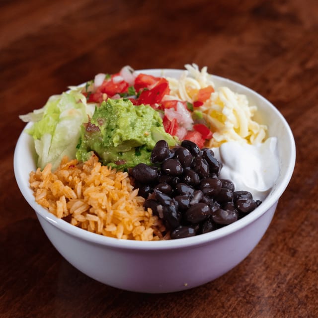 Veggie + Sour Cream & Guacamole.