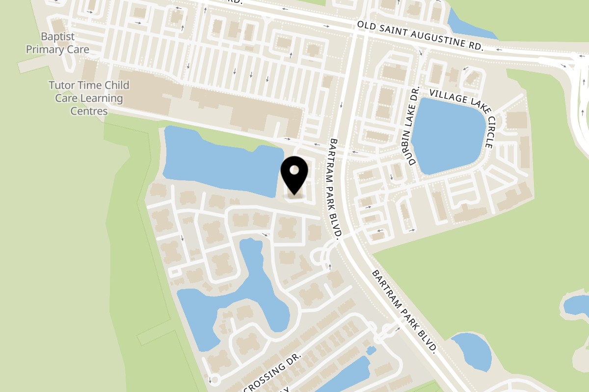 Map showing the location of Cantina Caramba! on 12640 Bartram Park Blvd #5 in Jacksonville